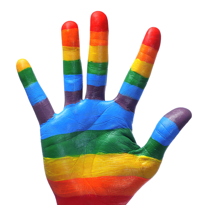 rainbow hand